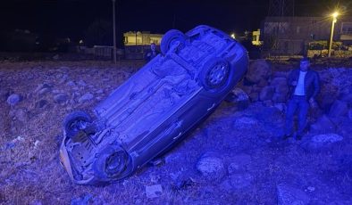 Şırnak’ta şarampole devrilen otomobilin sürücüsü yaralandı